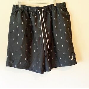 𝅺NAUTICA Mens Swim Suit trunks Anchor Size GL